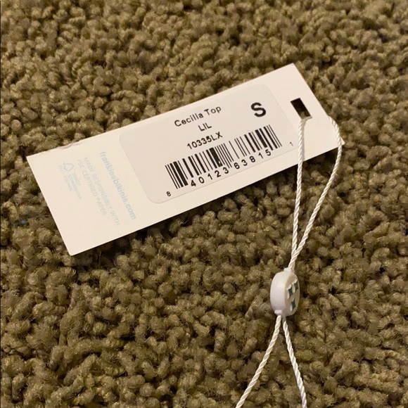 NWT Frankie’s bikini Cecilia top size small Lilac - Picture 2 of 3